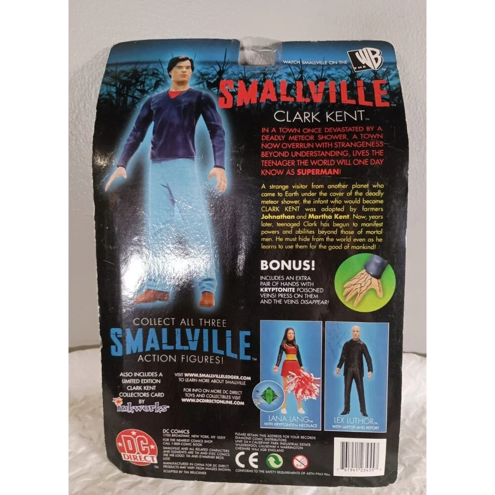 Smallville Clark Kent Poseable Action Figure DC Direct Extra Hands 6